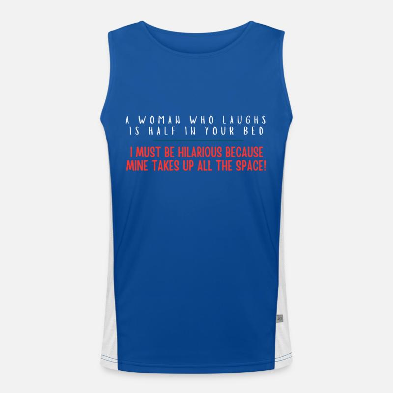Ich bin urkomisch Funktionelles Kontrast-Tank Top für Männer 