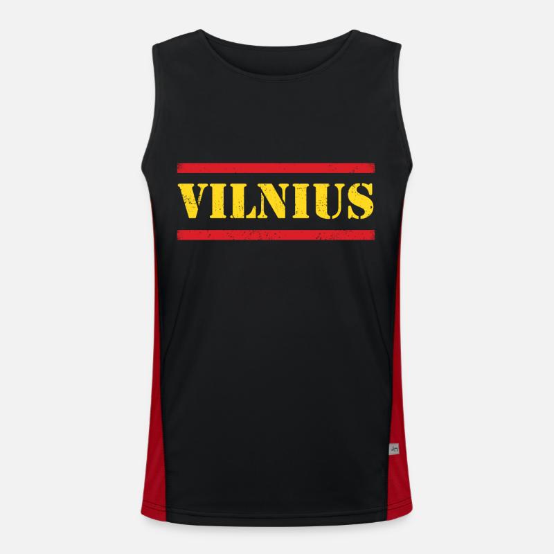 Vilnius Funktionelles Kontrast-Tank Top für Männer 