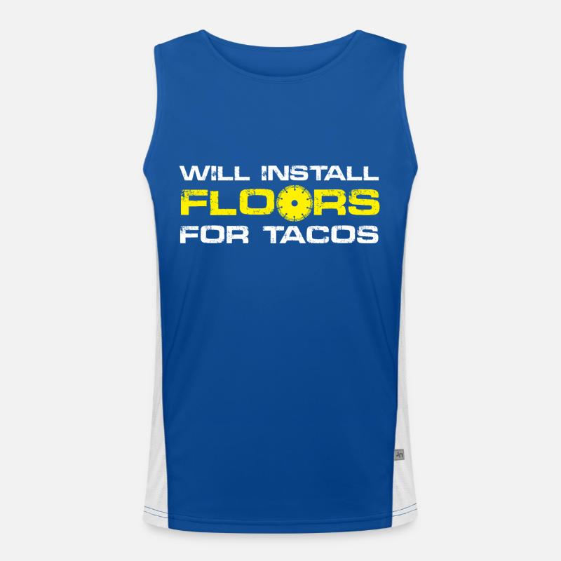 Will install floor for Tacos Funktionelles Kontrast-Tank Top für Männer 