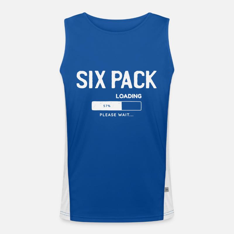 Six Pack Loading, please wait Men's Functional Contrast Tank Top 