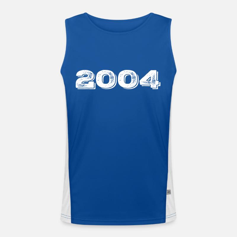 Geburtstagsgeschenk 2004 - 2004 Funktionelles Kontrast-Tank Top für Männer 
