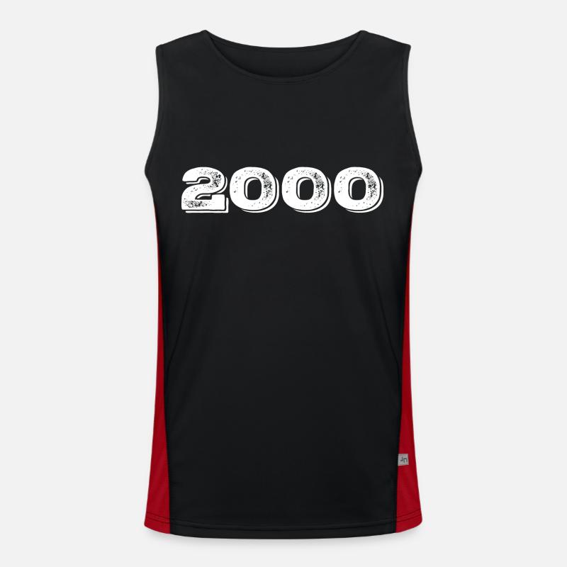 Geburtstagsgeschenk 2000 - 2000 Funktionelles Kontrast-Tank Top für Männer 