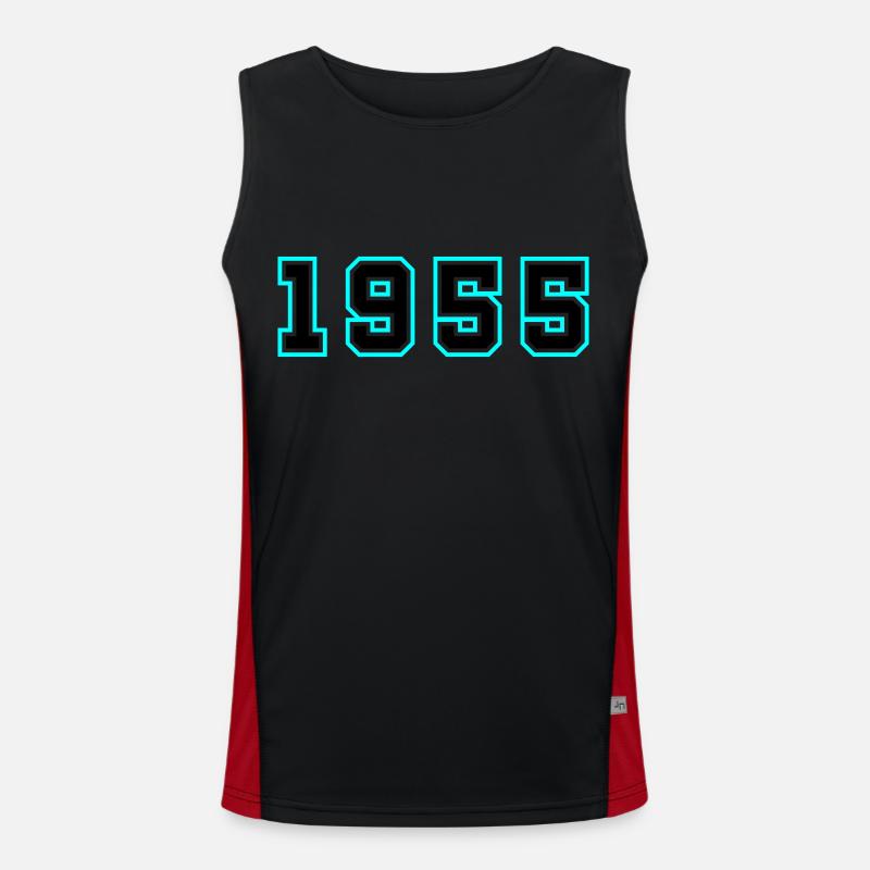 1955 Year Birthday Men's Functional Contrast Tank Top 