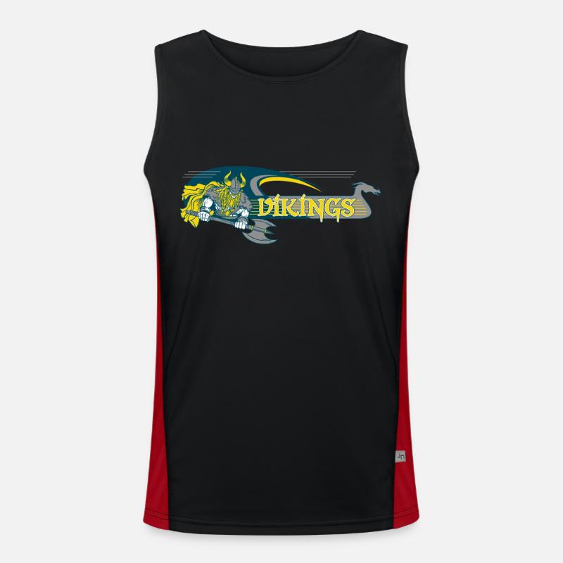 Wikinger Funktionelles Kontrast-Tank Top für Männer 