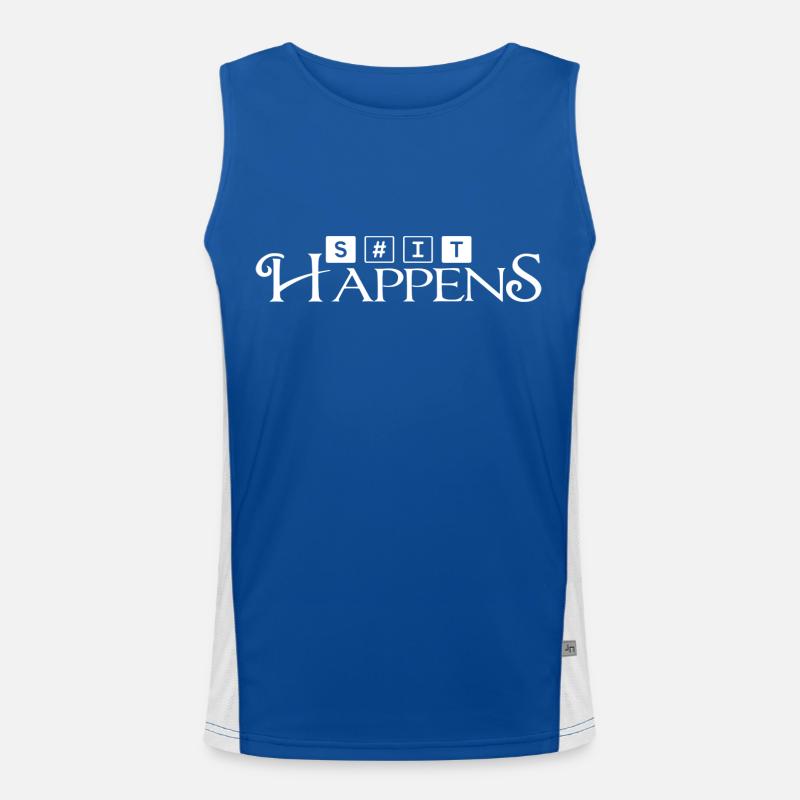 It Just Happens Men's Functional Contrast Tank Top 