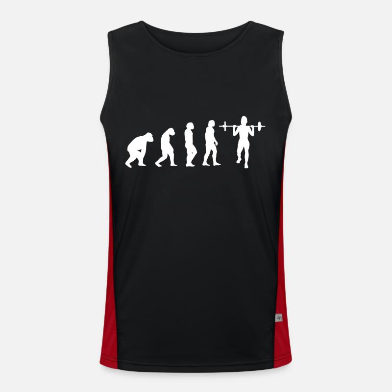 Evolution bodybuilding fitness sport training Men's Functional Contrast Tank Top 