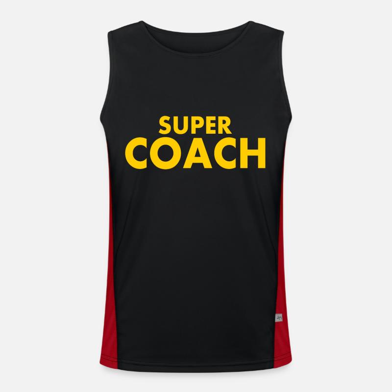 Super coach Débardeur respirant contrasté Homme 