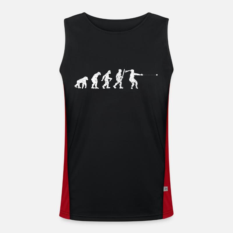 Hammerwerfen Leichtathlet Hammerwerfer Hammerwurf Funktionelles Kontrast-Tank Top für Männer 