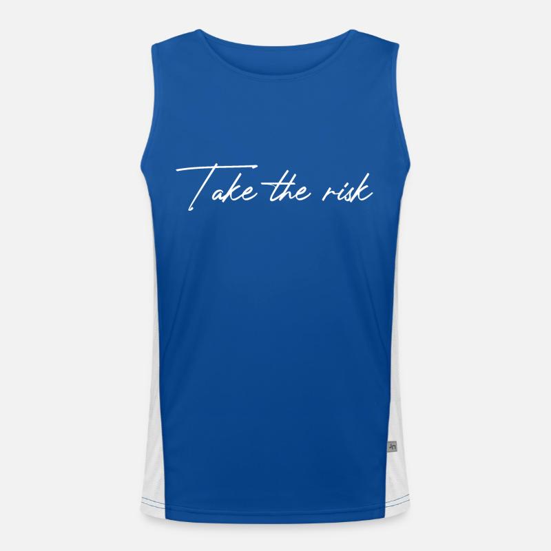 Take The Risk Men's Functional Contrast Tank Top 