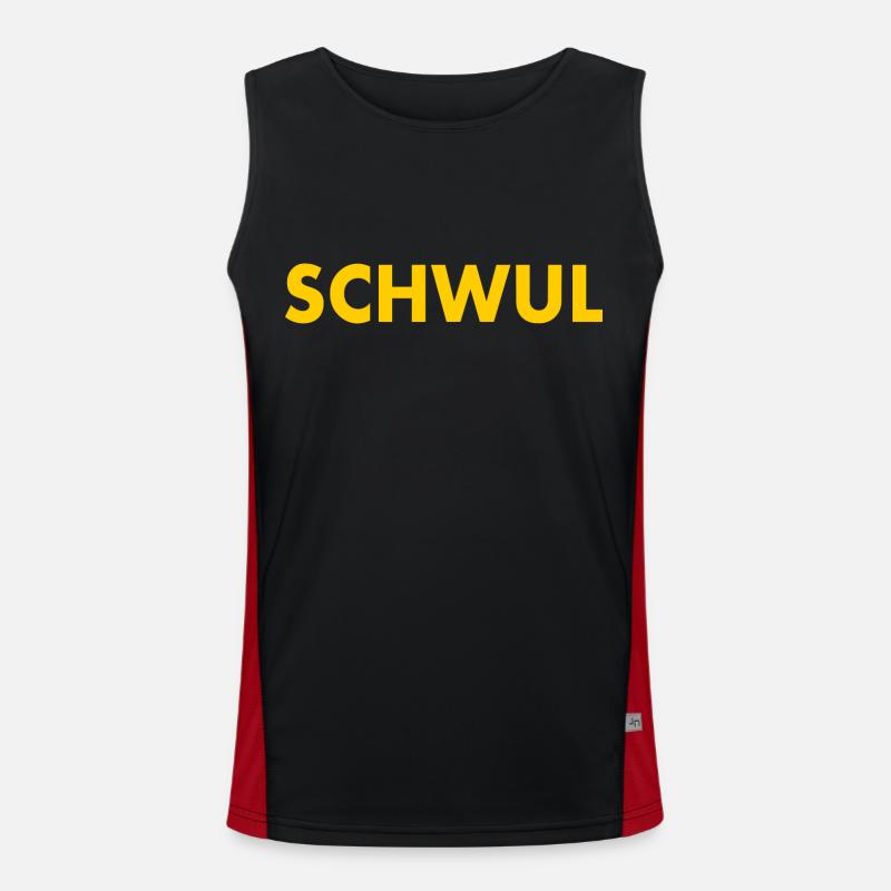 Schwul Funktionelles Kontrast-Tank Top für Männer 