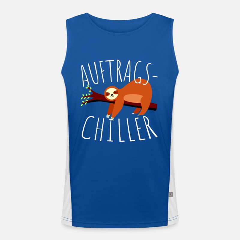 Commande paresseux cadeau commande Chiller Débardeur respirant contrasté Homme 