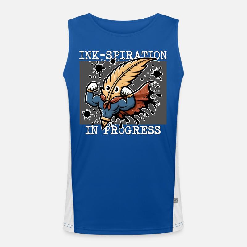 INK-INSPIRATION IN PROGRESS Men's Functional Contrast Tank Top 