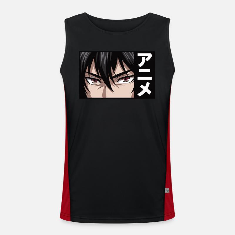 Yeux d’anime Débardeur respirant contrasté Homme 