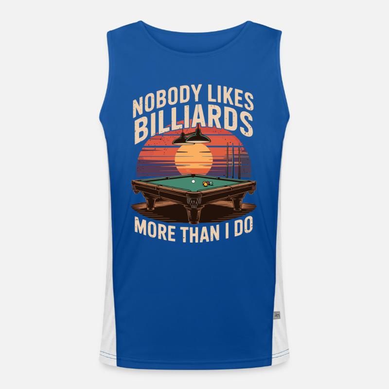 Personne n’aime le billard plus que moi Débardeur respirant contrasté Homme 