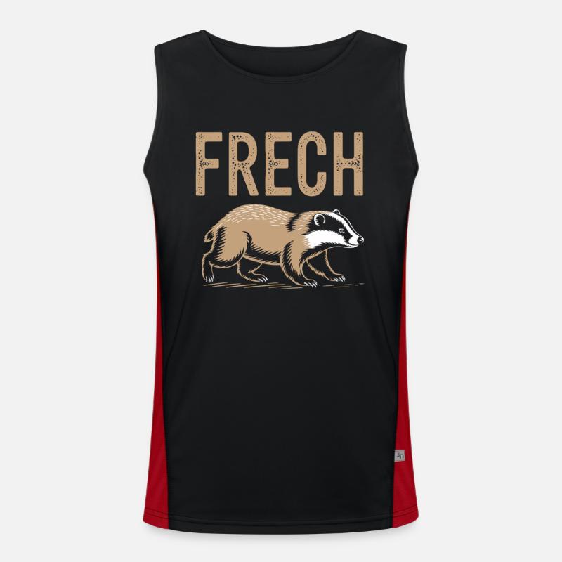 Frechdachs Funktionelles Kontrast-Tank Top für Männer 