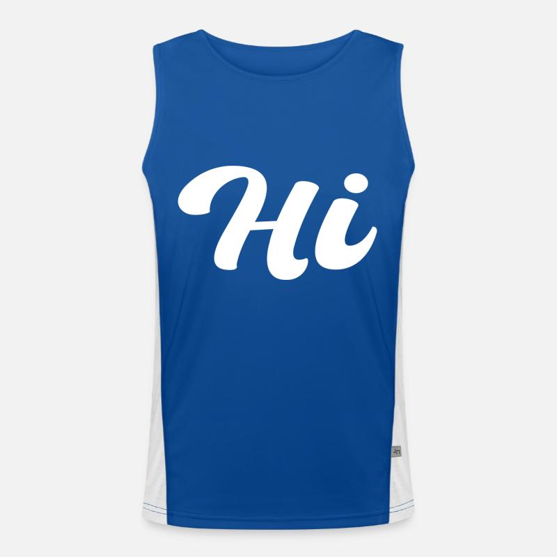 Hallo Funktionelles Kontrast-Tank Top für Männer 