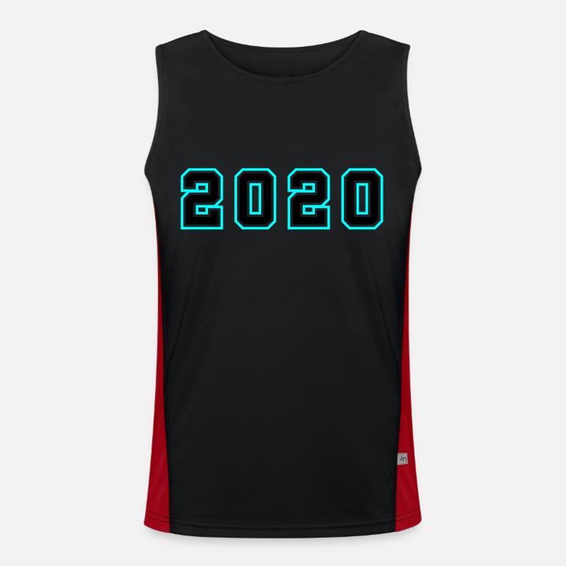 Année 2020 Anniversaire Débardeur respirant contrasté Homme 