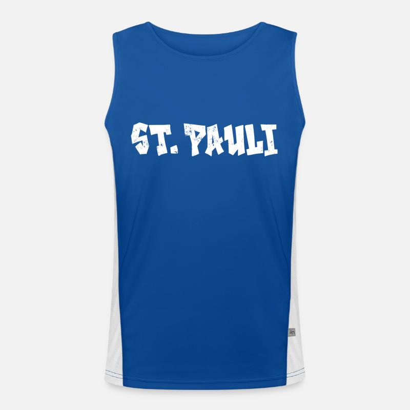 ST. PAULI Men's Functional Contrast Tank Top 