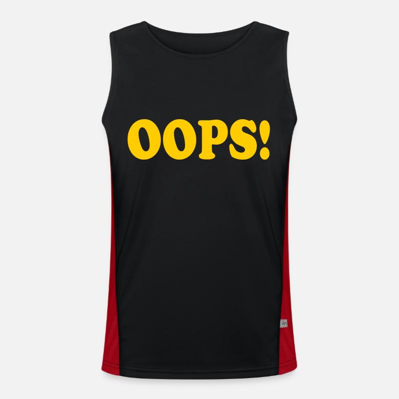 Oops Funktionelles Kontrast-Tank Top für Männer 