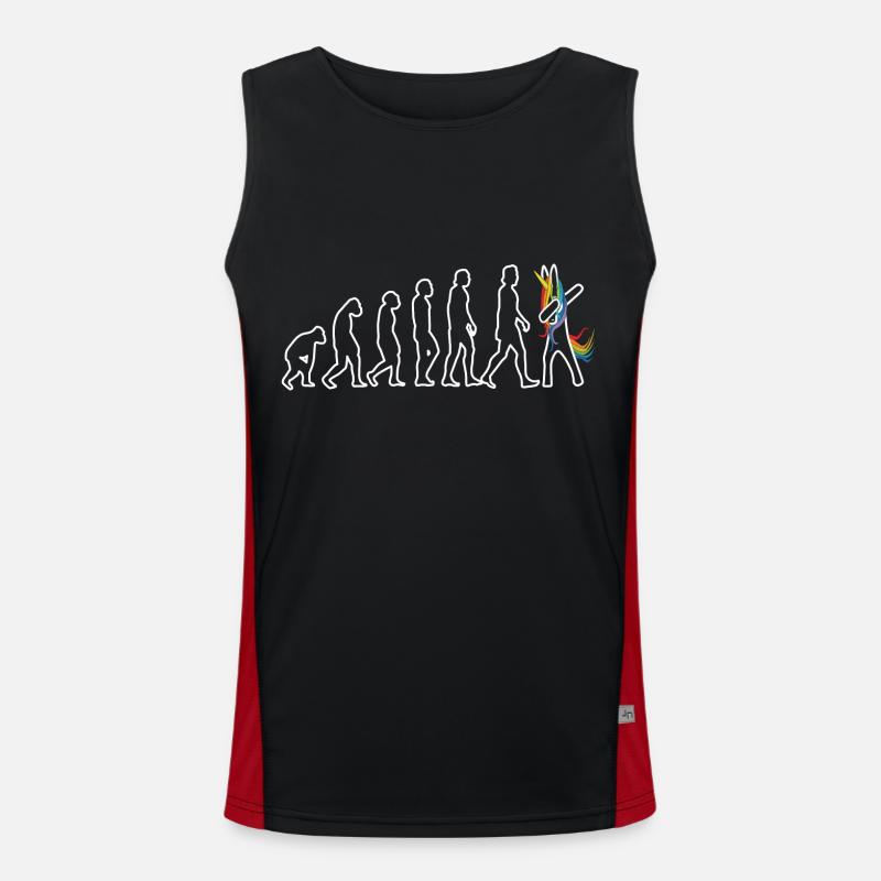 Evolution licorne dabbing Débardeur respirant contrasté Homme 