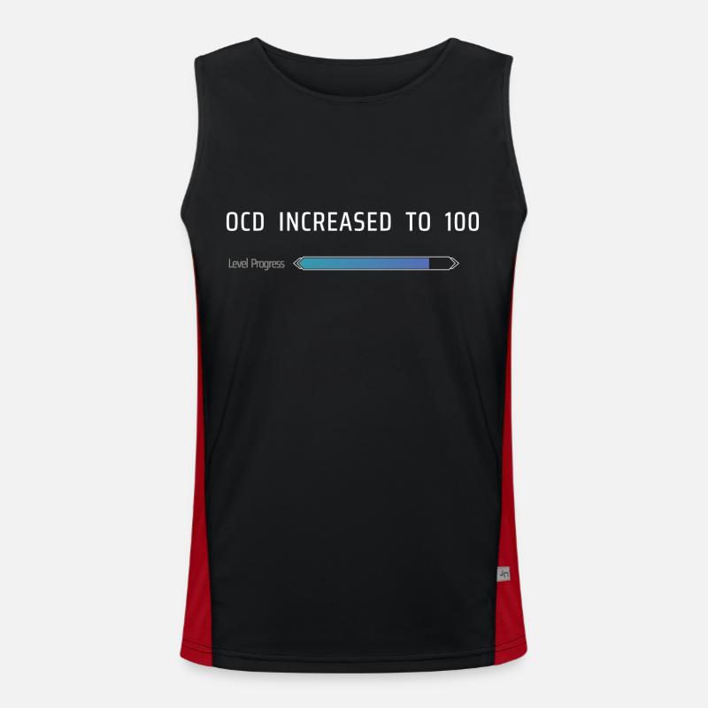 OCD auf 100 erhöht Funktionelles Kontrast-Tank Top für Männer 