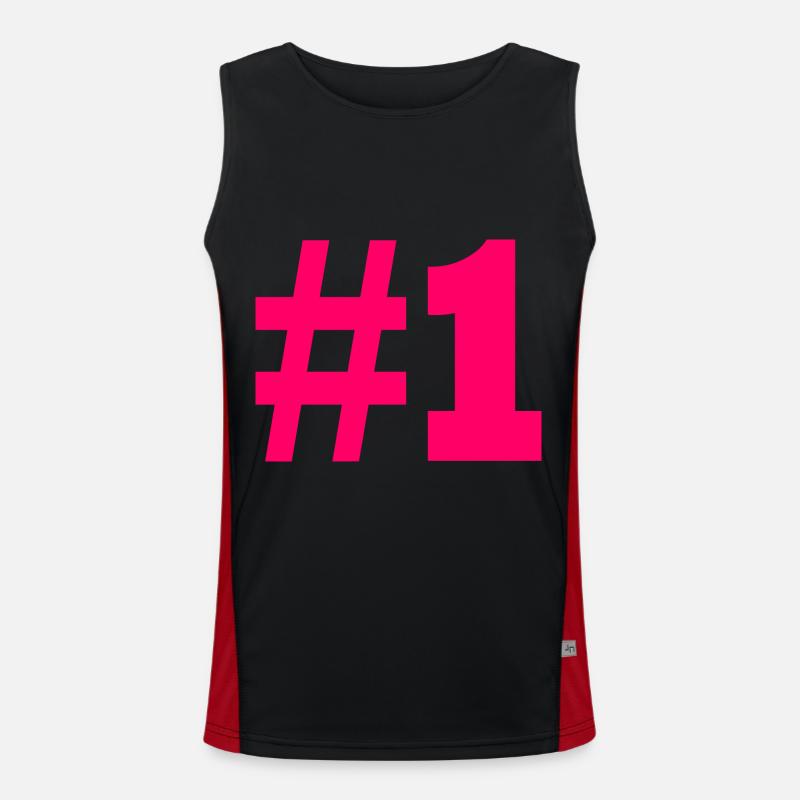 #1 Men's Functional Contrast Tank Top 