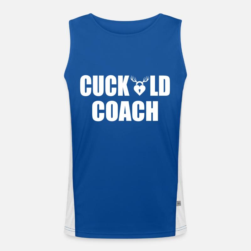 Cuckold coach Men's Functional Contrast Tank Top 