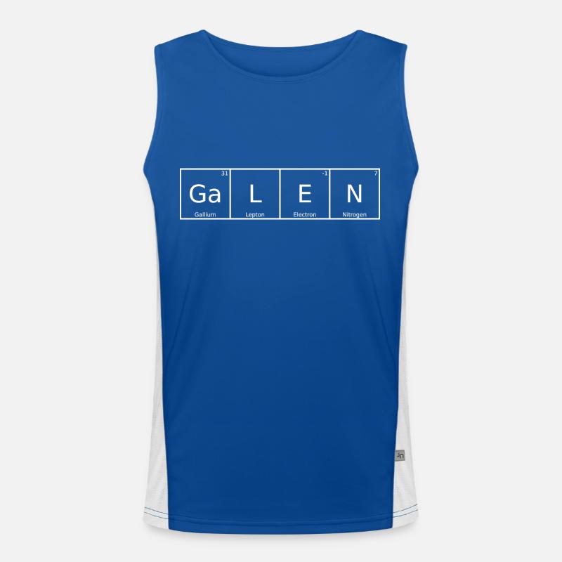Galen Name First Name Chemistry Periodic Table Elements Men's Functional Contrast Tank Top 