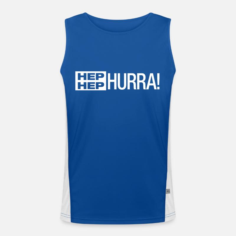 HEP HEP HURRA! - Geschenk Funktionelles Kontrast-Tank Top für Männer 