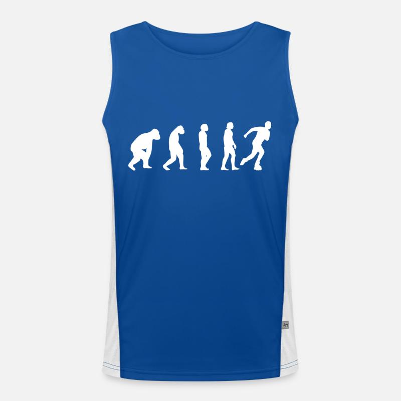 Inline skaten Skater Rollschuh Evolution Geschenk Funktionelles Kontrast-Tank Top für Männer 