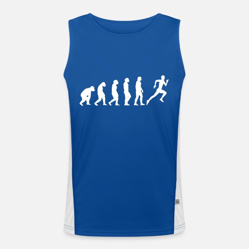 Sprint course fit jogging Cardio Evolution run Débardeur respirant contrasté Homme 