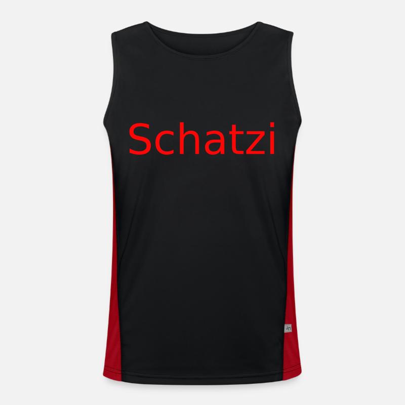 Schatzi ror Funktionelles Kontrast-Tank Top für Männer 
