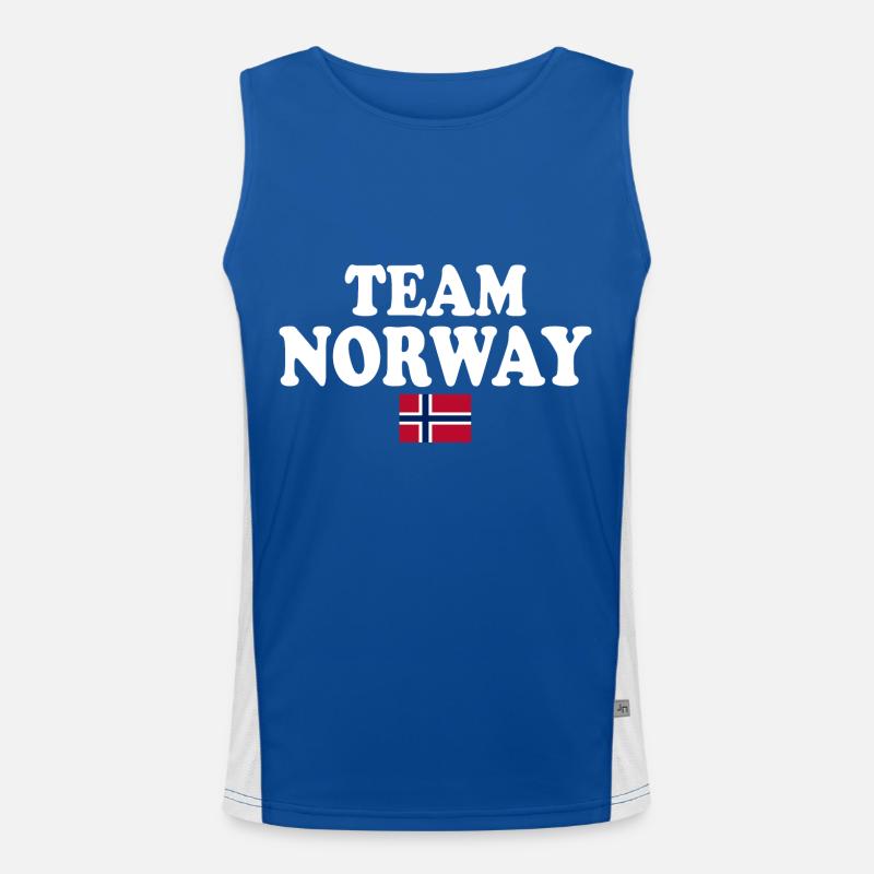 Team norway Funktionelles Kontrast-Tank Top für Männer 