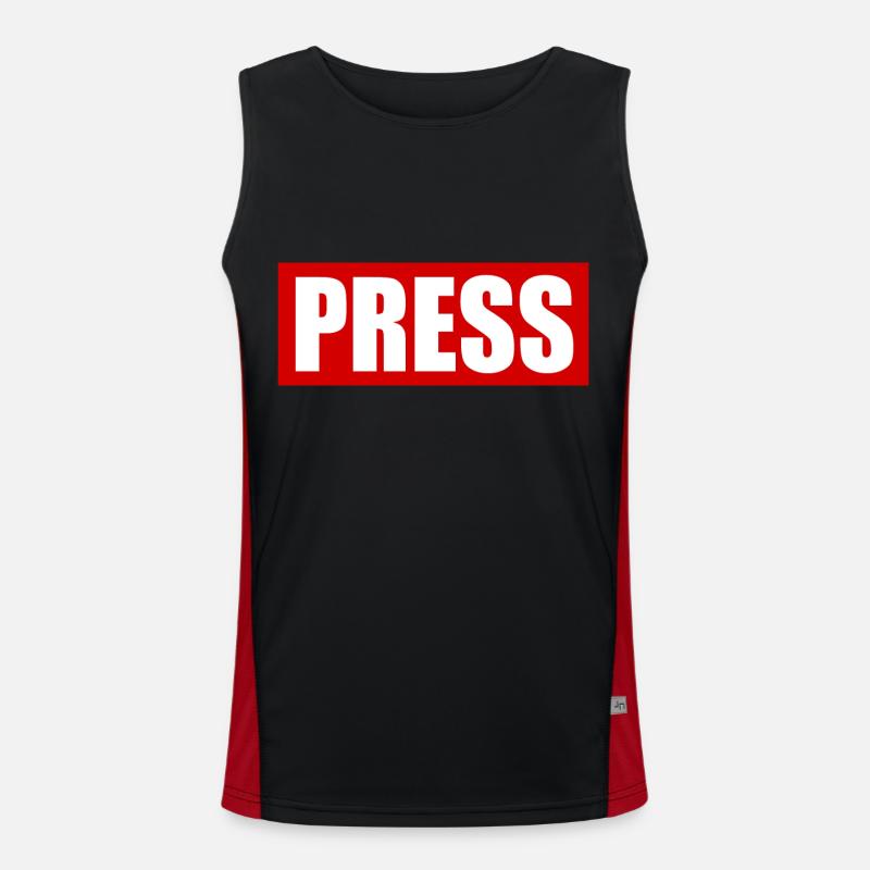 Press Funktionelles Kontrast-Tank Top für Männer 