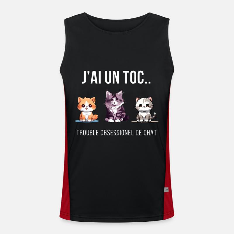OBSESSION DU CHAT Débardeur respirant contrasté Homme 