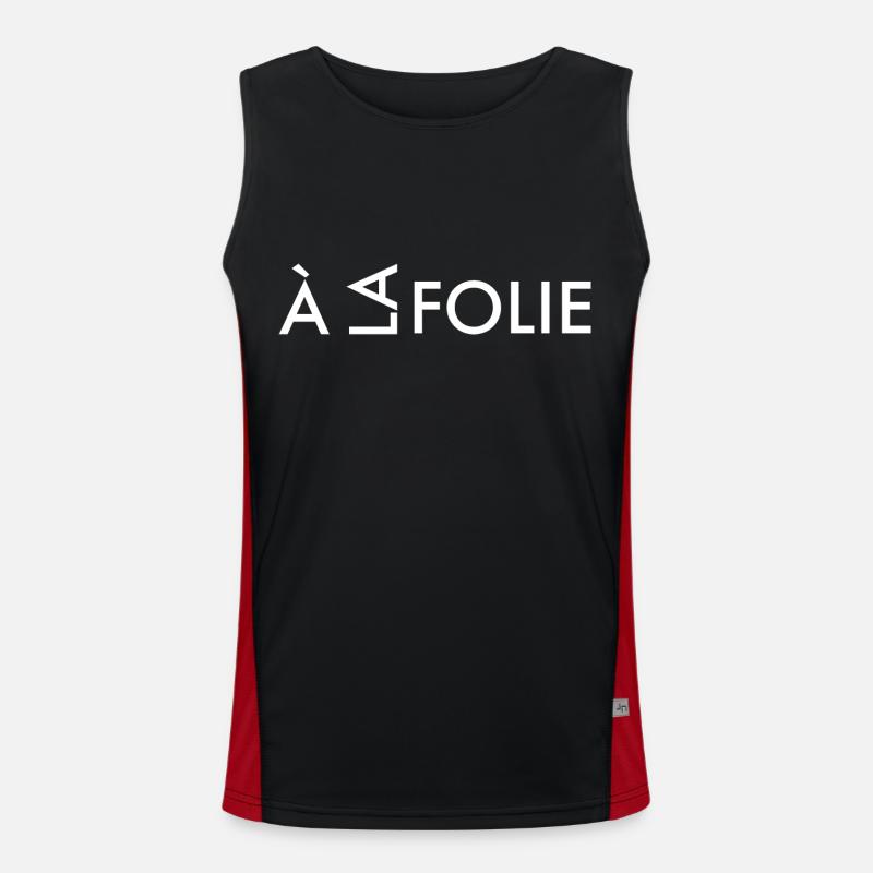 a la folie Débardeur respirant contrasté Homme 