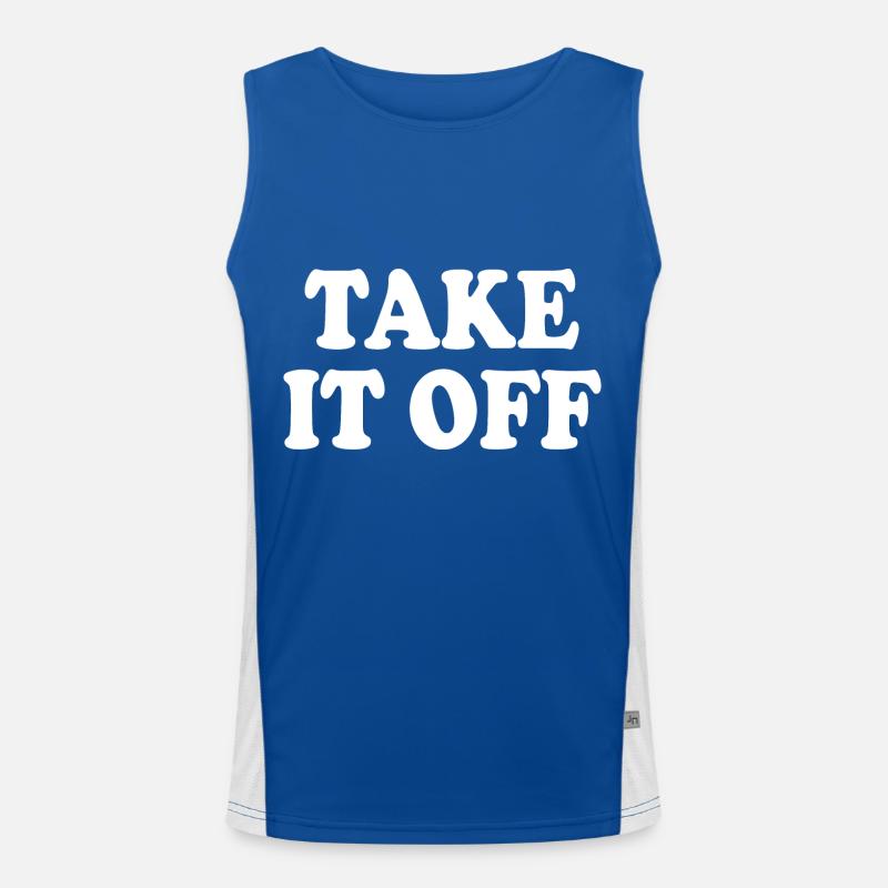 Take it off Funktionelles Kontrast-Tank Top für Männer 