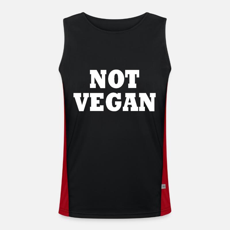 Not vegan Funktionelles Kontrast-Tank Top für Männer 