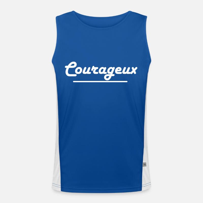 Courageux Débardeur respirant contrasté Homme 