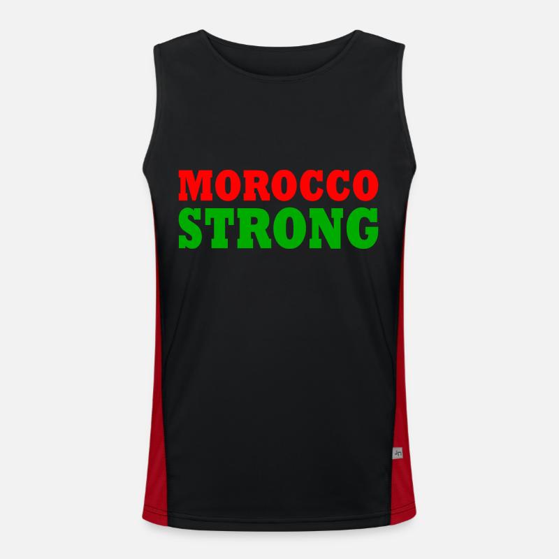 Morocco strong Funktionelles Kontrast-Tank Top für Männer 
