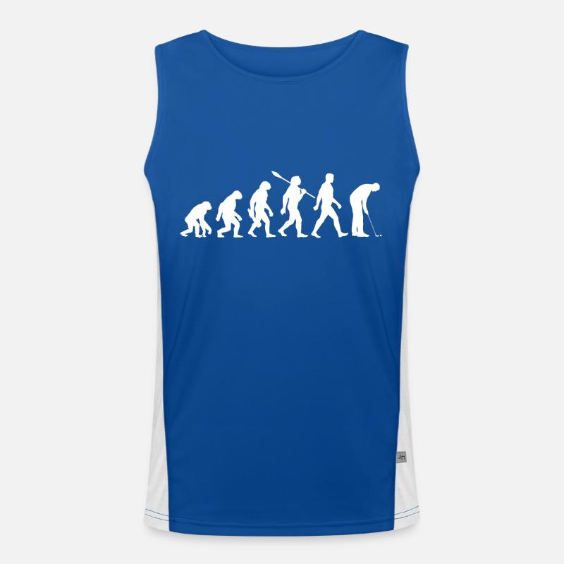 Evolution Minigolf - Minigolf - Golf Aléatoire Débardeur respirant contrasté Homme 