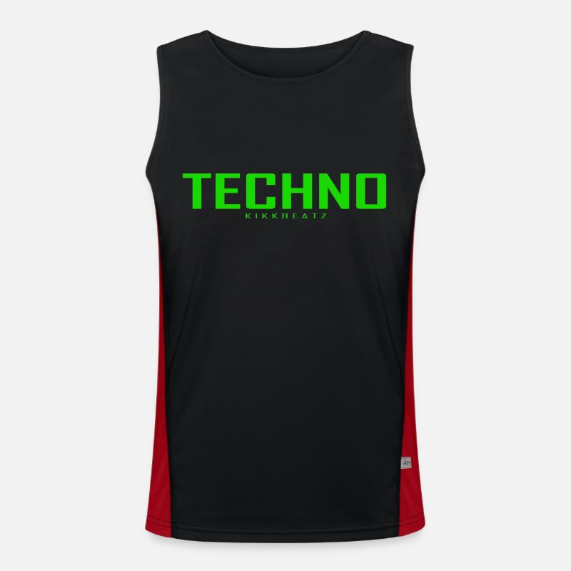 TECHNO Funktionelles Kontrast-Tank Top für Männer 