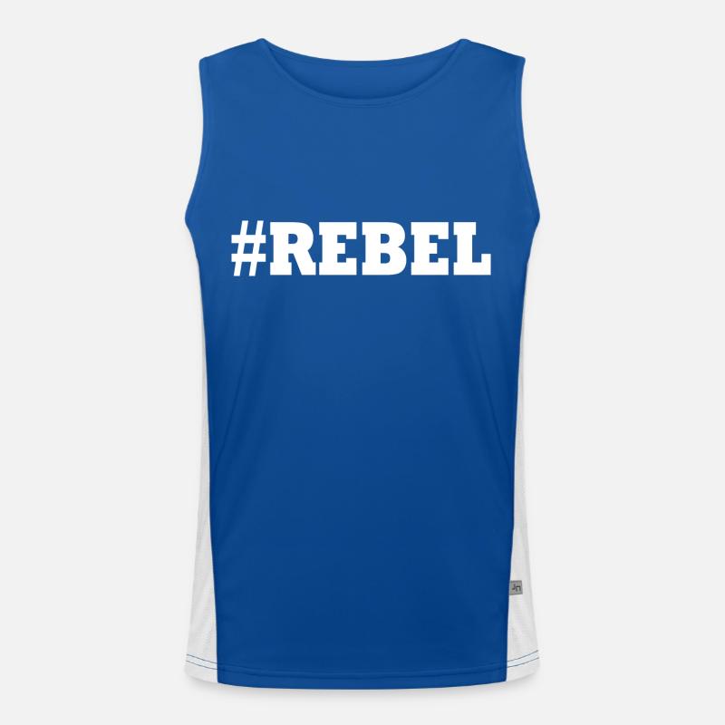 Rebell Funktionelles Kontrast-Tank Top für Männer 