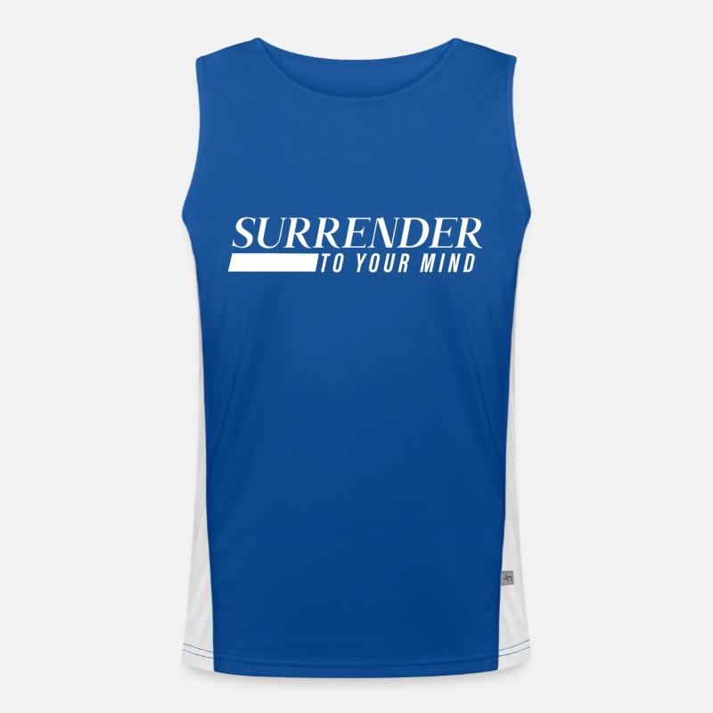 Surrender to your Mind - Inspiration Funktionelles Kontrast-Tank Top für Männer 