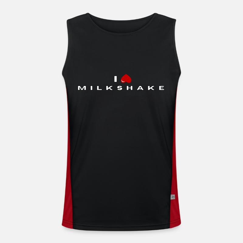 Ich hasse Milchshake Funktionelles Kontrast-Tank Top für Männer 