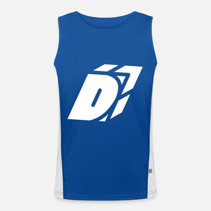 Abstract D Brief Funktionelles Kontrast-Tank Top für Männer 