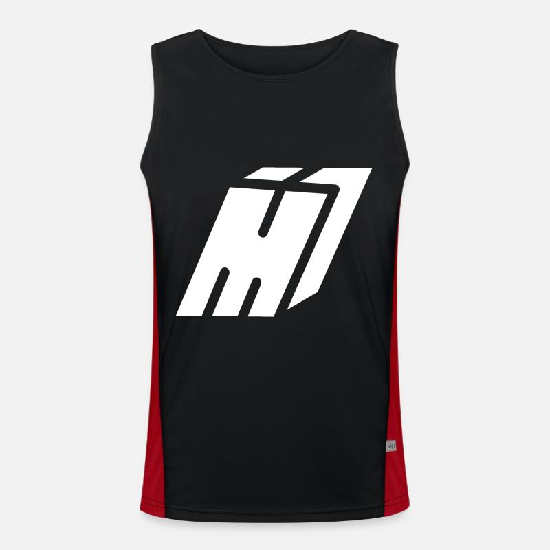 Abstract M Brief Funktionelles Kontrast-Tank Top für Männer 