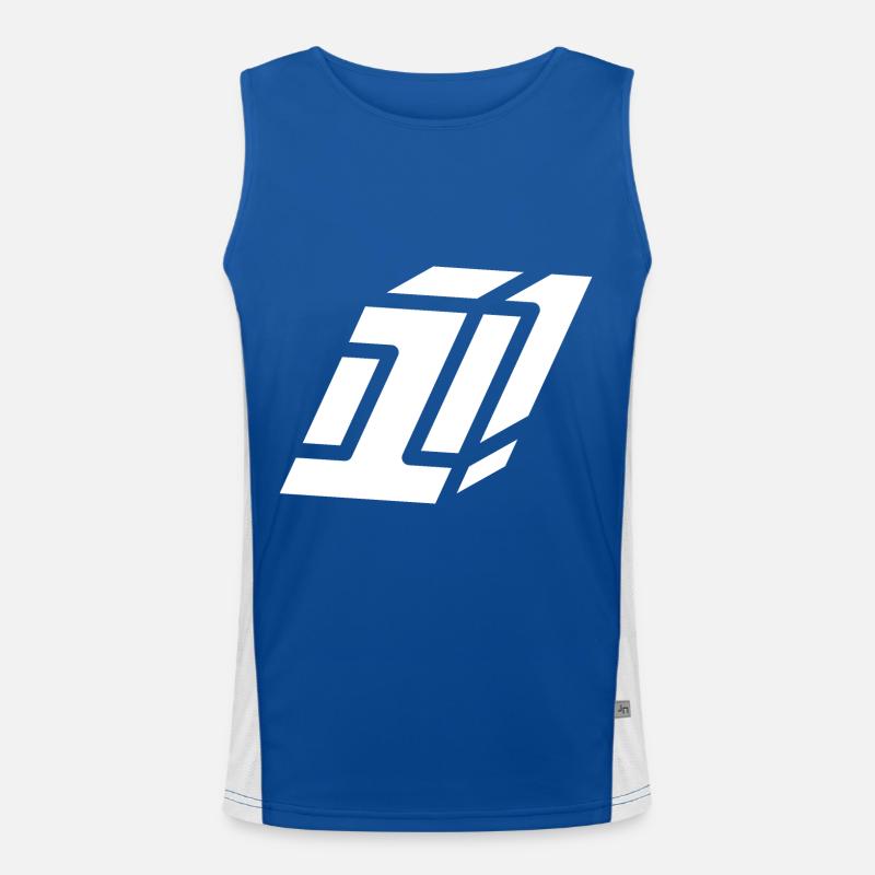 Abstract Nummer 1 | Erste Funktionelles Kontrast-Tank Top für Männer 