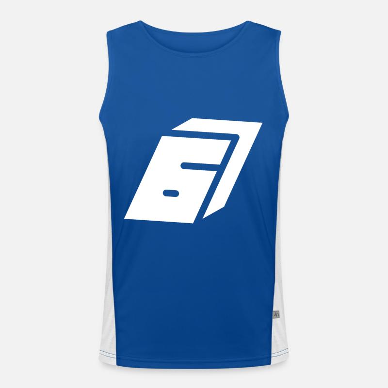 Abstract Nummer 6 Funktionelles Kontrast-Tank Top für Männer 