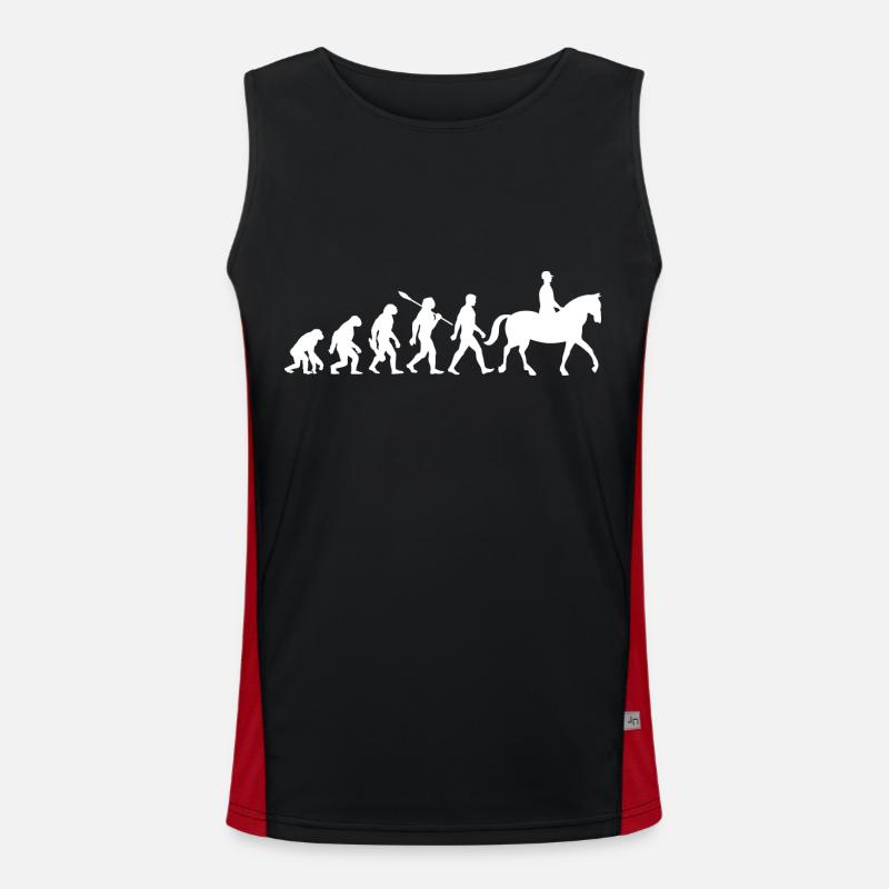 Evolution Riding - Horses - Dressage Men's Functional Contrast Tank Top 
